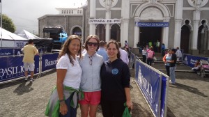 Donna, Allison B and Meag enjoy the sites once they reach Cartago