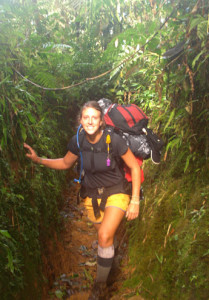 Hiking through Piedras Blancas to experience the Costa Rican countryside.