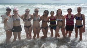 The girls of Catching Waves at Playa Avellanas