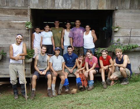Students spending time in local family homestays in the rainforests of Costa Rica.