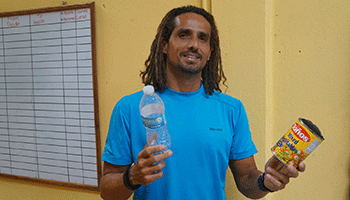 Surf instructor Carlos Castro is passionate about recycling.