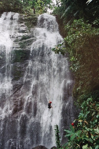 outward bound costa rica waterfall rappell